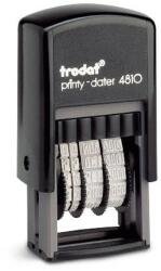 TRODAT Bélyegző dátum TRODAT 4810 MA fordított számmal megjelenített fekete ház fekete párna 4810MA (4810-MA-FK-P4)