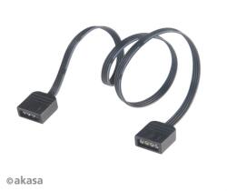 Akasa KAB Akasa 4pin RGB LED világítást hosszabbító kábel - AK-CBLD06-30BK (AK-CBLD06-30BK) - pcx