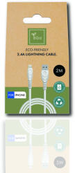 BIOnd USB-A - lightning, (Környezetbarát, lebomló anyagokból), 2m, kábel