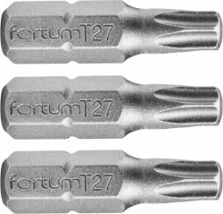 Fortum behajtóhegy TORX, 3 db, S2 acél; T 10x25mm, bliszteren
