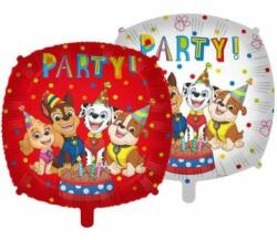 Flexmetal Mancs őrjárat: Party! feliratú fólia lufi - 46 cm