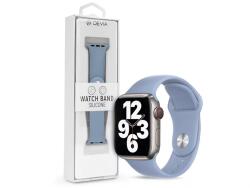 DEVIA Apple Watch Szilikon Sport Szíj - Silicone Deluxe Series Sport Watch Band - 42/44/45/49 Mm - Fog Blue St364532 (st364532)