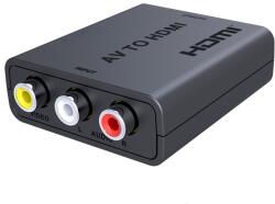 PremiumCord Konverter, RCA - HDMI, FULL HD, 1080p, 720p átalakító adapter KHCON-47 (KHCON-47)