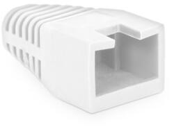 RULSTEIN Rülstein 05287FH RJ45 8P8C moduláris dugókhoz fehér 100db "sima" törésgátló (05287FH) - pcx