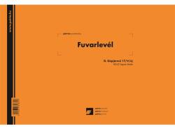 D. GEPJ. 17/V/UJ A4 fekvő "Fuvarlevél" tömbös nyomtatvány (D.GEPJ.17/V/UJ) - pcx