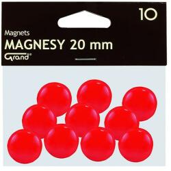 GRAND Táblamágnes GRAND 20mm piros 10 darabos 130-1688 (130-1688)