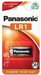 Panasonic tartós elem (LR1, 1.5V alkáli) 1db/csomag LR1L/1BP (LR1L/1BP)