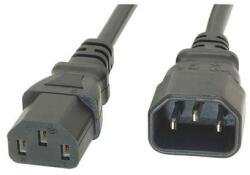  OEM C14 - C13 M/F tápkábel 1.8m fekete XMONTAPKAB (XMONTAPKAB)
