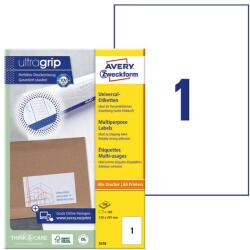 AVERY Etikett AVERY 3478 210x297mm univerzális 100 címke/doboz 100 ív/doboz (3478) - pcx