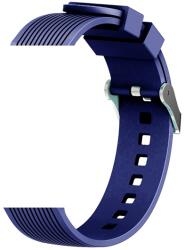 DEVIA DELUXE SPORT pótszíj (univerzális, 20mm, szilikon, állítható, csíkos) SÖTÉTKÉK GP-125972 (GP-125972)