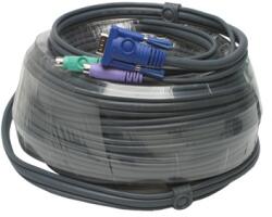 ATEN KVM Kábel PS/2 és VGA, 20m - 2L-1020P (2L-1020P)