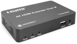 PROCONNECT Extender HDMI Over IP, Adó - Vevő, Infra, USB, 150m-ig, PC-EX150M-KVM (PC-EX150M-KVM)