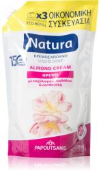 Papoutsanis Natura Almond Cream săpun lichid rezervă 750 ml