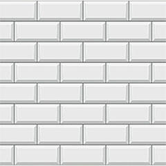 Nyomtatott konyhai hátfal, konyhapanel ütésálló és hőálló ABS anyagból, 295x60 cm - White Tile Metrocsempe (TP10025629)