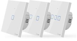 SONOFF Sonoff® T0 - Wifis, okos fali villany érintőkapcsoló: 1, 2 vagy 3-as kapcsolóval - Amazon Echo, Google Home és IFTTT integrálhatóság