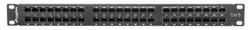 Lanberg PPU6-1048-B 19"/1U 48port Cat6 UTP árnyékolatlan fekete patch panel (PPU6-1048-B)