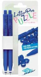 WEDO Pix cu gel, buton, puzzle, 2 piese, WEDO "Letter Pen Puzzle", albastru (2533003)