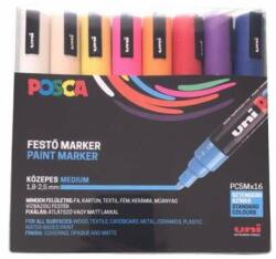 uni Set de markere UNI Decor, 1, 8-2, 5 mm, UNI "Posca PC-5M", 16 culori diferite (2UPC5M16DB)