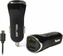 Beline Autós 2xUSB-A + micro-USB töltő (5V / 2.1A) (BELI0004)