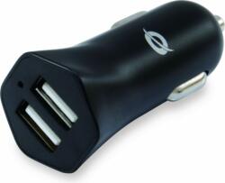 Conceptronic CARDEN03B Autós USB-A töltő - Fekete (12W) (CARDEN03B)