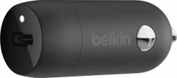 Belkin BoostCharge USB-C Autós töltő - Fekete (30W) (CCA004BTBK)