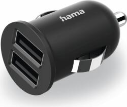 Hama 223351 2x USB-A Autós töltő - Fekete (12W) (223351)