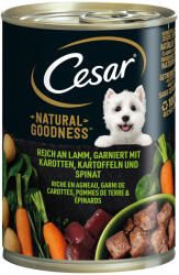 Cesar Cesar 9 + 3 gratis! 12 x 400 g Natural Goodness hrană umedă câini - Miel (12 g)