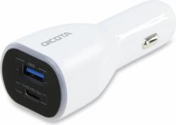 Dicota D31932 USB / USB-C Autós töltő - Fehér (100W) (D31932)