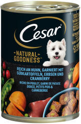 Cesar Cesar 9 + 3 gratis! 12 x 400 g Natural Goodness hrană umedă câini - Pui (12 g)