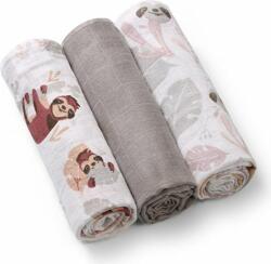 BabyOno Scutece de muselina BABYONO Super Soft 3 buc - Gri, 70x70 cm (AGS348-10-BO)