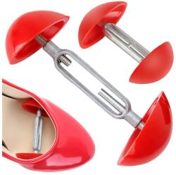 Verk Group Univerzális cipő nyújtó, 7cm - 11cm között állítható szélesség, piros