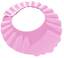  Állítható rózsaszín babafürdő sapka EVA habból, 13-15 cm (BQ32B)