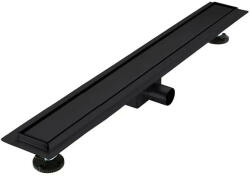 Diplon Zenflow Matt Black 85 cm rozsdamentes acél komplett zuhanyfolyóka (BZ8502MB-850)