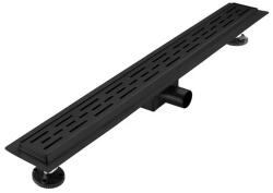 Diplon Zenflow Line Matt Black 75 cm rozsdamentes acél komplett zuhanyfolyóka (BZ8501MB-750)