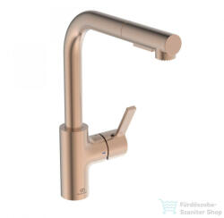 Ideal Standard GUSTO kihúzható fejes, 2 funkciós mosogató csaptelep, Sunset rose BD420J4 (BD420J4)