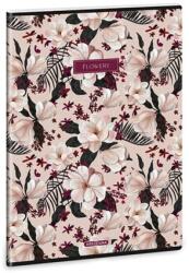 Ars Una Füzet A/4 vonalas ARS UNA 40lap Flowery pink