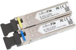 MikroTik SFP Module Single-Mode, Single LC UPC, 1, 25Gbit, 20km - S-3553LC20D (2db/csomag) (S-3553LC20D)