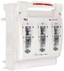 Apator RBK 3 pro-SD Szakaszoló, késes biztosítós, vízszintes, 3f. , 630A, 60mm sínrendszerre, alsó bekötés, "S" csatl. (63-028802-001) (63-028802-001)