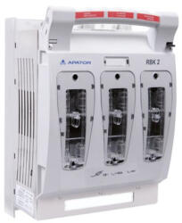 Apator RBK 2 pro-SD-M 60 Szakaszoló, késes biztosítós, vízszintes, 3f. , 400A, 60mm sínrendszerre, alsó bekötés, M/S csatl. (63-811686-061) (63-811686-061)