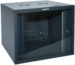 Legrand fali rack szekrény 19'' 15U MAG: 758 SZÉL: 600 MÉLY: 600 antracit egyrészes üvegajtós készre szerelt MAX: 45 kg Linkeo (646213) (646213)