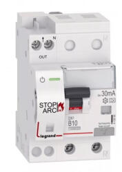 Legrand DX3 Stop Arc Íveszárlat érzékelő kombinált áram-védőkapcsoló B10 10000A alsó betáp BIC (415956) (415956)