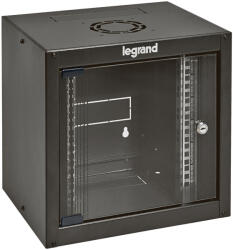 Legrand fali rack szekrény 10'' 6U MAG: 362 SZÉL: 320 MÉLY: 300 antracit egyrészes üvegajtós készre szerelt MAX: 12 kg Linkeo (646230) (646230)