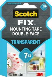 3M Ragasztószalag, áttetsző, kétoldalas, 19 mm x 1, 5 m, 3M SCOTCH "Transparent (LP4940) - irodaoutlet