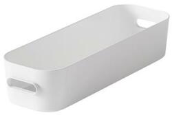 SMARTSTORE Műanyag tárolódoboz, 1, 3 liter, SMARTSTORE "Compact Slim", fehér (CSDSMART17) - irodaoutlet