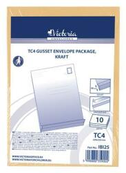 Victoria Paper Redős-talpas tasak csomag, TC4, szilikonos, 40 mm talp, VICTORIA PAPER, barna kraft (IBI25) - irodaoutlet
