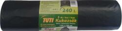 TUTI Nagykukazsák, 240 l, 5 db, 120x140 cm, 40 , TUTI "Giga", fekete (KHT970) - irodaoutlet