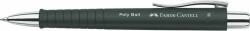 Faber-Castell Golyóstoll, 0, 7 mm, nyomógombos tolltest, fekete tolltest, FABER-CASTELL "Poly Ball", kék (TFC241199) - irodaoutlet