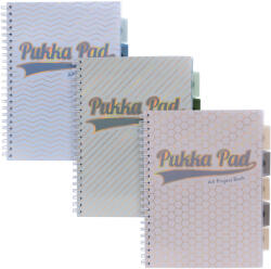 Traders Pukka Pad Projekt Book spirálfüzet (A4, 200old. von. ) Haze, pasztell, 3-féle, PP (9871-HZE)
