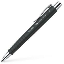 Faber-Castell Golyóstoll, 0, 7 mm, nyomógombos, feketek tolltest, FABER-CASTELL "Poly Ball", kék (TFC241153) - irodaoutlet