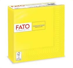 FATO Szalvéta, 1/4 hajtogatott, 33x33 cm, FATO "Smart Table", citromsárga (KHT1058) - irodaoutlet